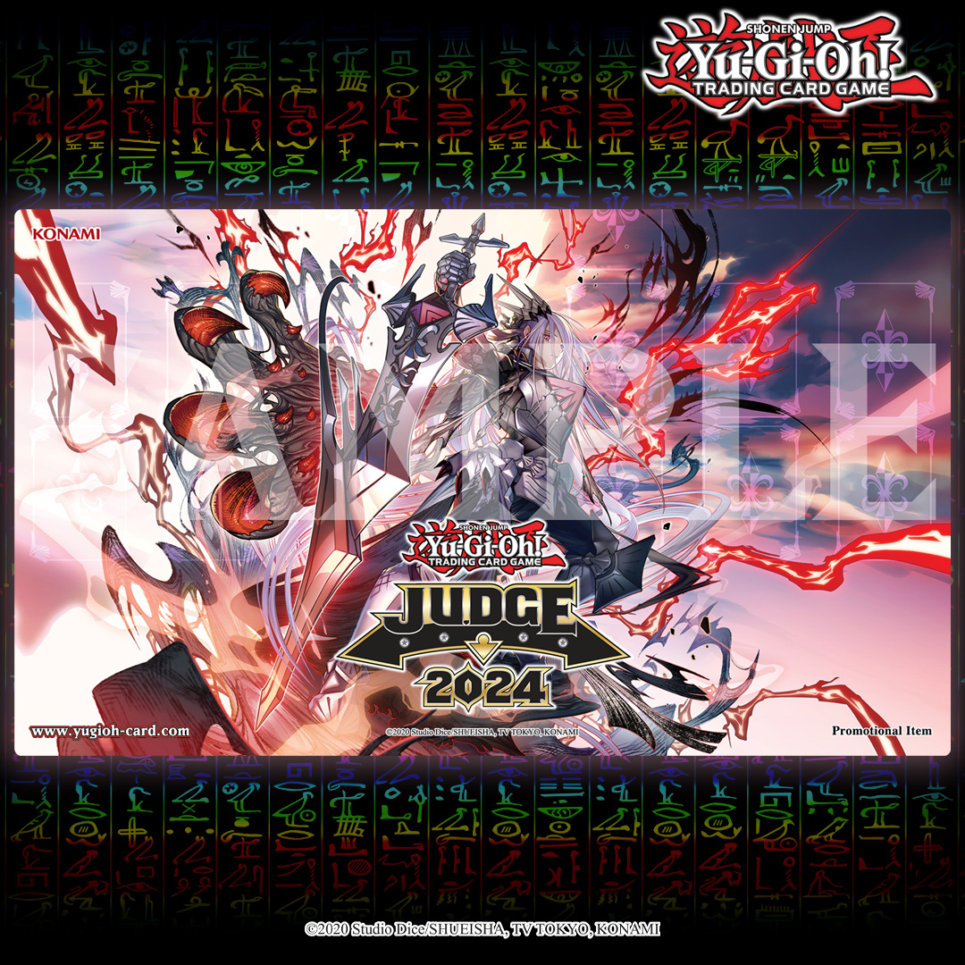 トレーディングカード遊戯王 公式 JUDGE 2024 赫聖の妖騎士 プレイマット 未開封 北米版