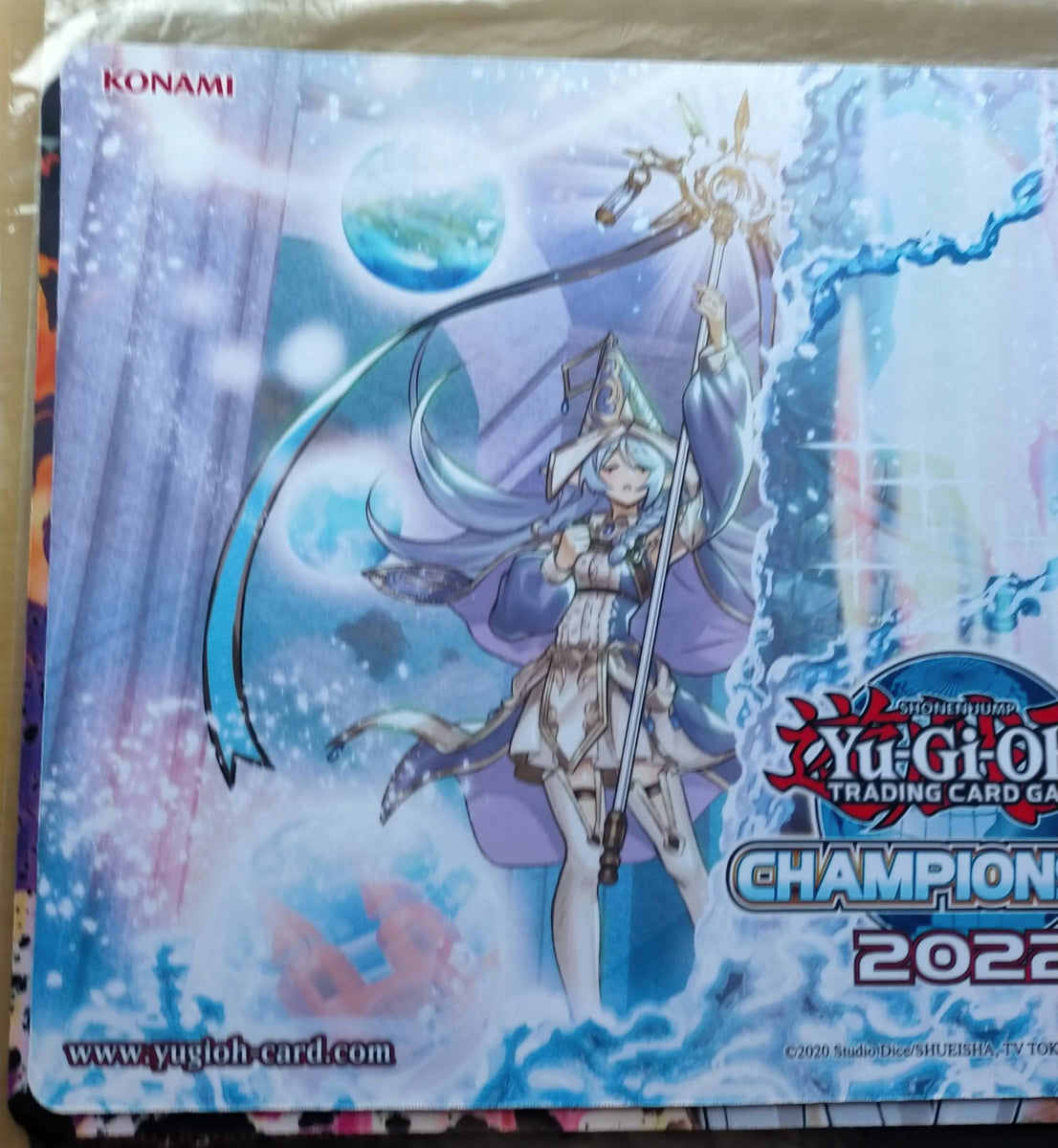 遊戯王 公式 CHAMPIONSHIP 2022 アラメシアの儀 プレイマット 傷